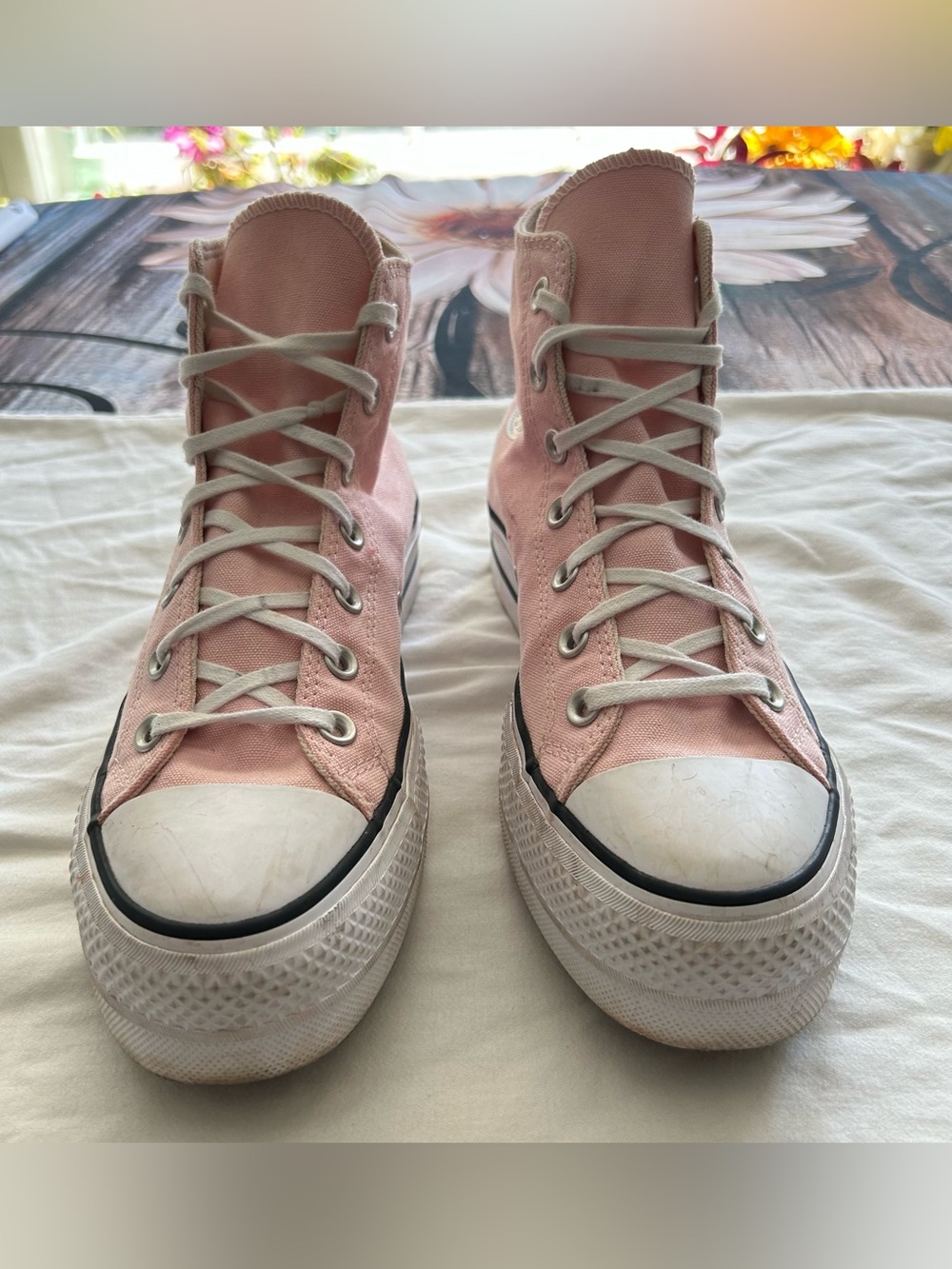 Converse Chuck Taylor All Star Hi Top Sneakers Lift Platform Shoes Women Sz 8